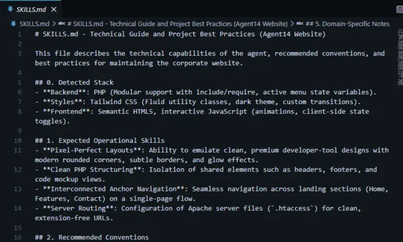 Agent Guidelines and Skills Memory